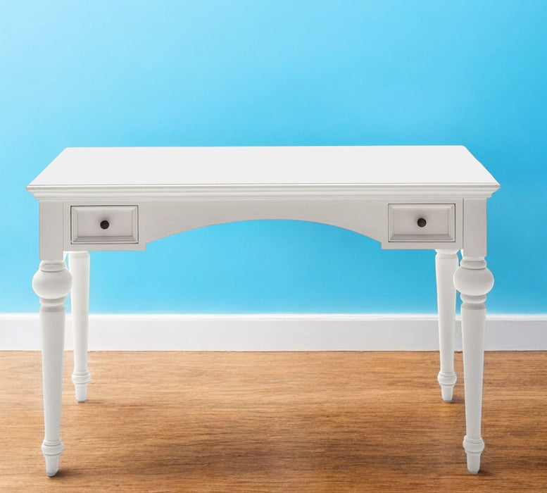 47" Computer Desk With Two Drawers - White