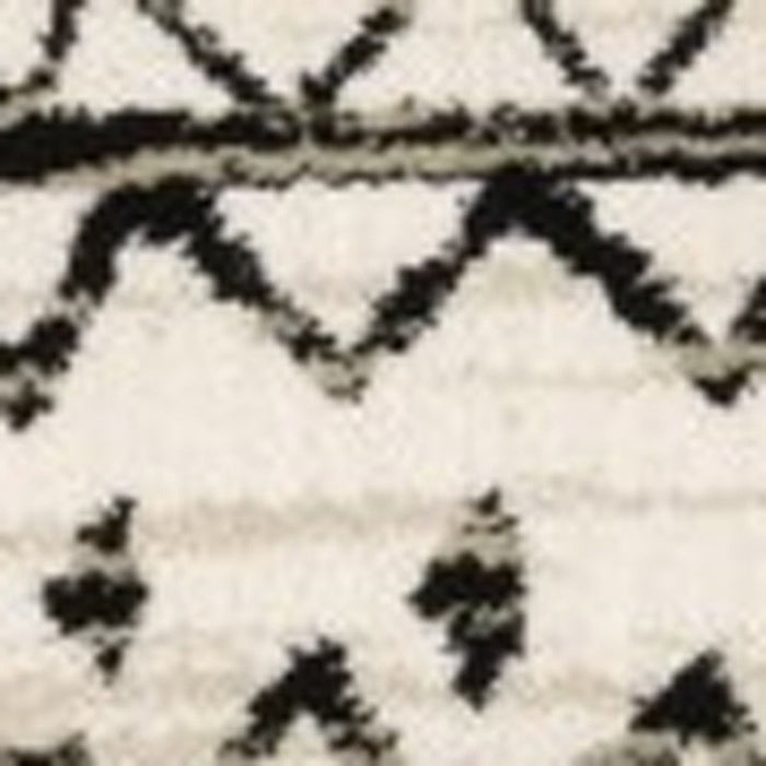 10' x 13' Eclectic Patterns Indoor Area Rug - Ivory And Black