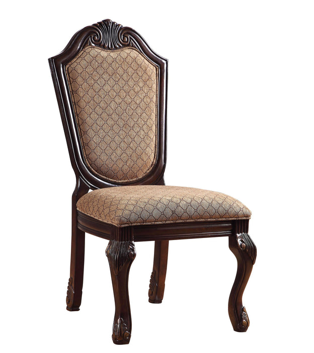 Upholstered Fabric Dining Side Chairs (Set of 2) - Tan