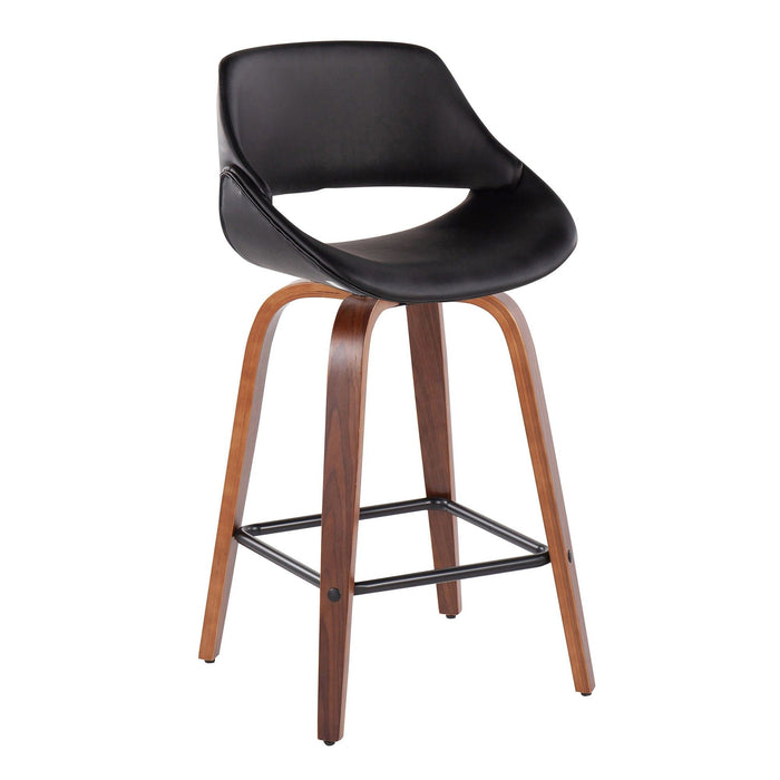 Fabrico - Counter Stool With Square Footrest (Set of 2)