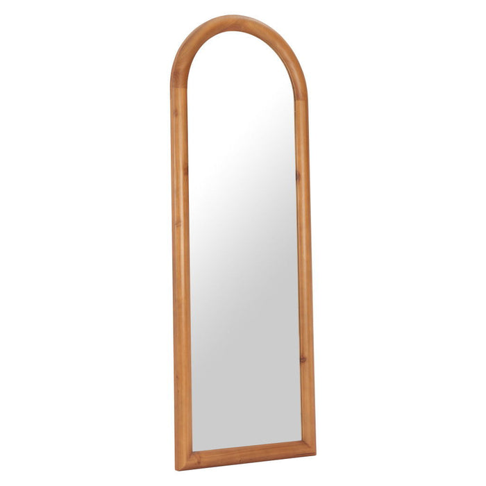 66" Solid Arch Framed Full Length Mirror - Natural