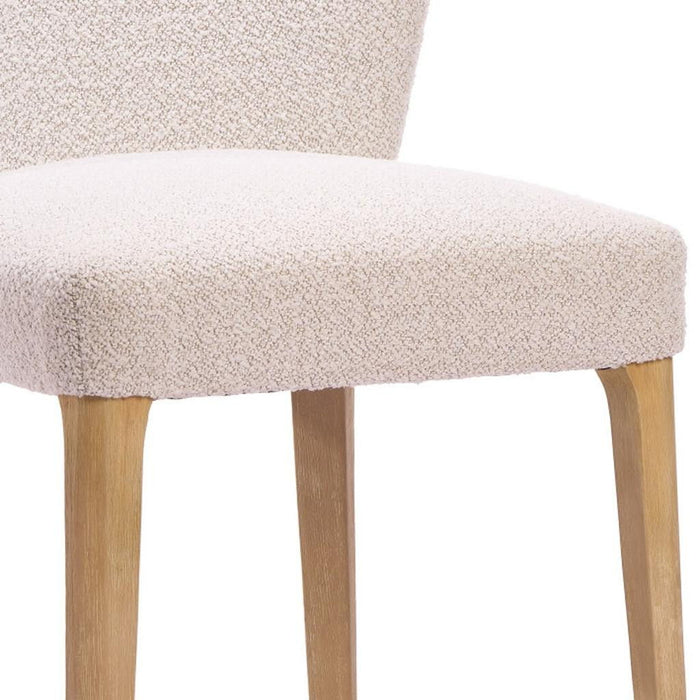 Fabric Dining Side Chairs (Set of 2) - Ivory / Natural
