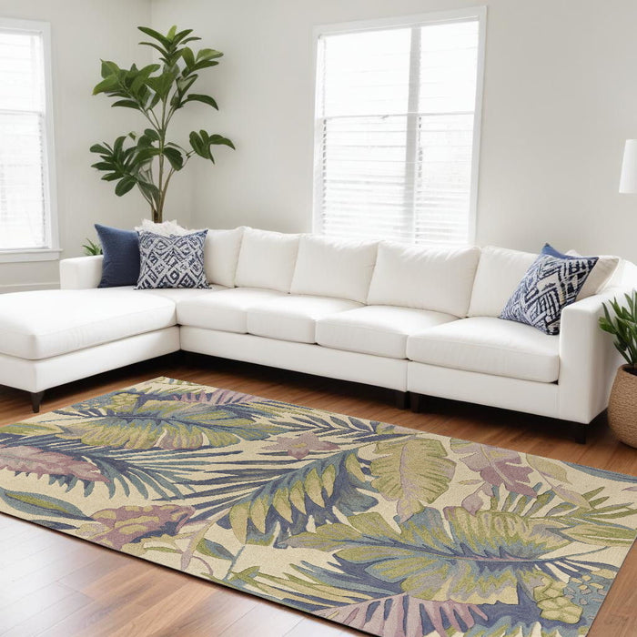 93" x 114" Wool Rug - Pastel