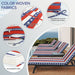 Giga 2-piece outdoor chaise lounge cushion set with red striped fabric, includes back and seat cushions for patio furniture.