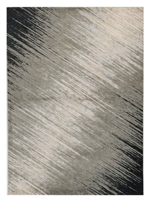 9' x 13' Polyester Area Rug - Silver Gray