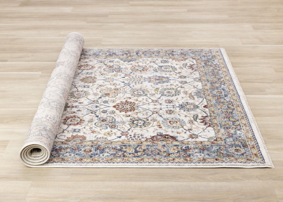 8' X 10' Area Rug (660196) - Blue / Cream