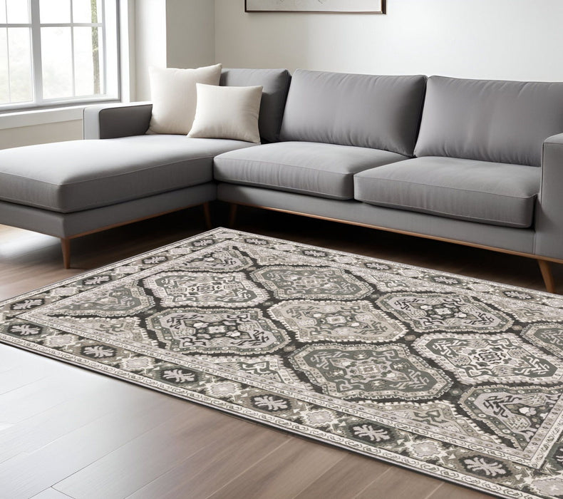 10' X 13' Traditional Medallion Area Rug - Blue