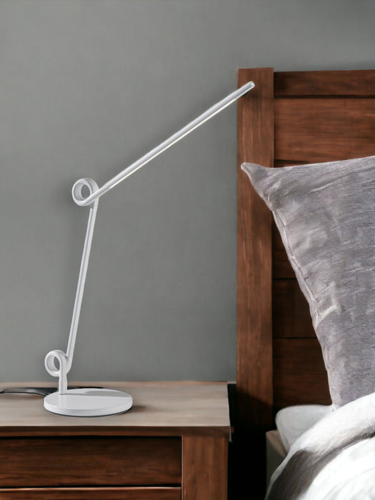 Metal Novelty Desk Table Lamp - White