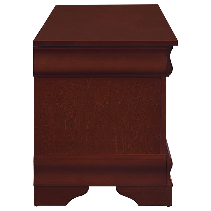 Pablo Cedar Chest by CoasterEssence in warm brown wood finish with paneled front and storage design
