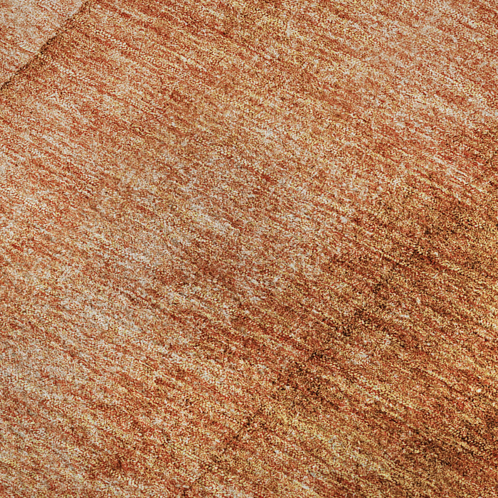 10' X 14' Ombre Washable Area Rug With UV Protection (652743) - Chili Red / Ivory