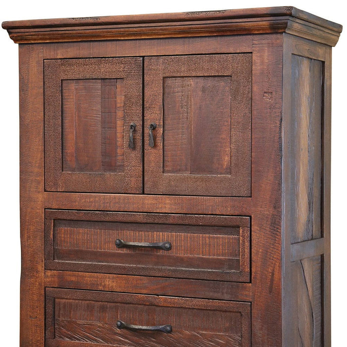 Solid Three Drawer Chest - Brown