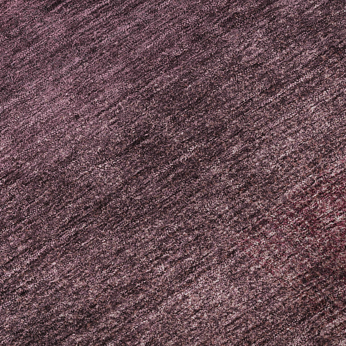 10' X 14' Abstract Washable Area Rug With UV Protection - Plum And Beige