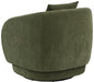 Green Arnaud chenille upholstered swivel accent chair by CoasterEveryday