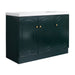 Giga contemporary freestanding bathroom vanity with resin sink and soft-close cabinet doors, modern design and sleek finish.