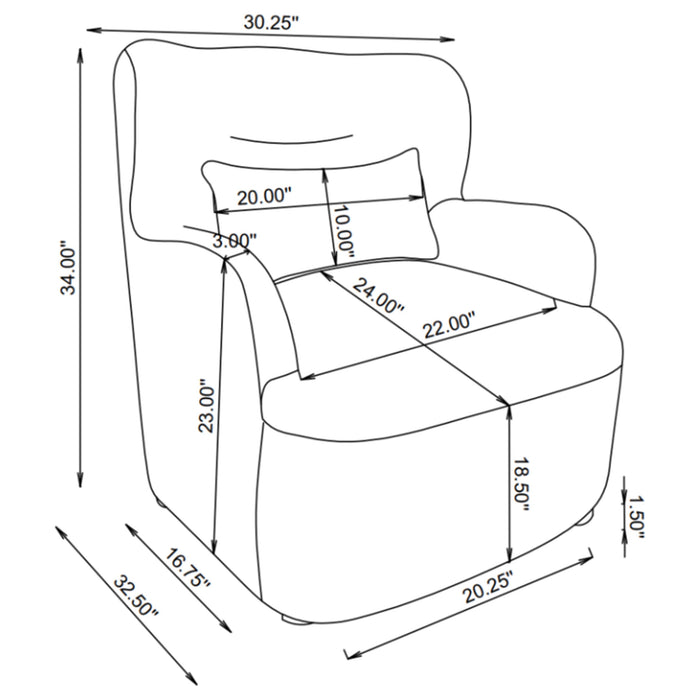 HP0426 Accent Chair Beige
