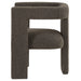 Petra boucle upholstered accent side chair in chocolate brown by CoasterEveryday