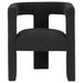 Petra Boucle upholstered accent side chair in black by CoasterEveryday