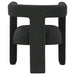 Petra Boucle upholstered accent side chair in black by CoasterEveryday