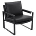 Rosalind black upholstered track arm accent chair by CoasterEveryday