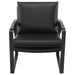 Rosalind upholstered track arm accent chair in black by CoasterEveryday