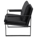 Rosalind upholstered track arm accent chair in black by CoasterEveryday