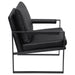 Rosalind upholstered track arm accent chair in black by CoasterEveryday