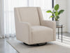 Sorrel Latte Fabric Upholstered Swivel Glider Arm Chair by CoasterEveryday