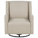 Sorrel latte fabric upholstered swivel glider arm chair by CoasterEveryday