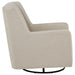 Sorrel latte fabric upholstered swivel glider arm chair by CoasterEveryday