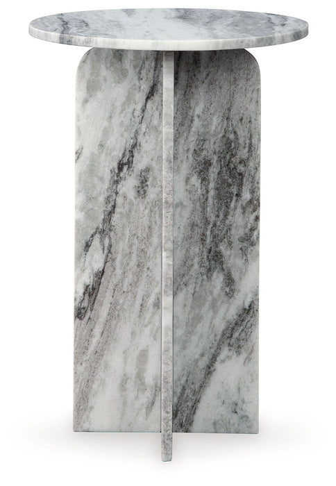 Keithwell - Round Accent Table - Gray
