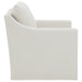 CoasterEveryday beige upholstered accent swivel chair with sloped arms for winter interiors