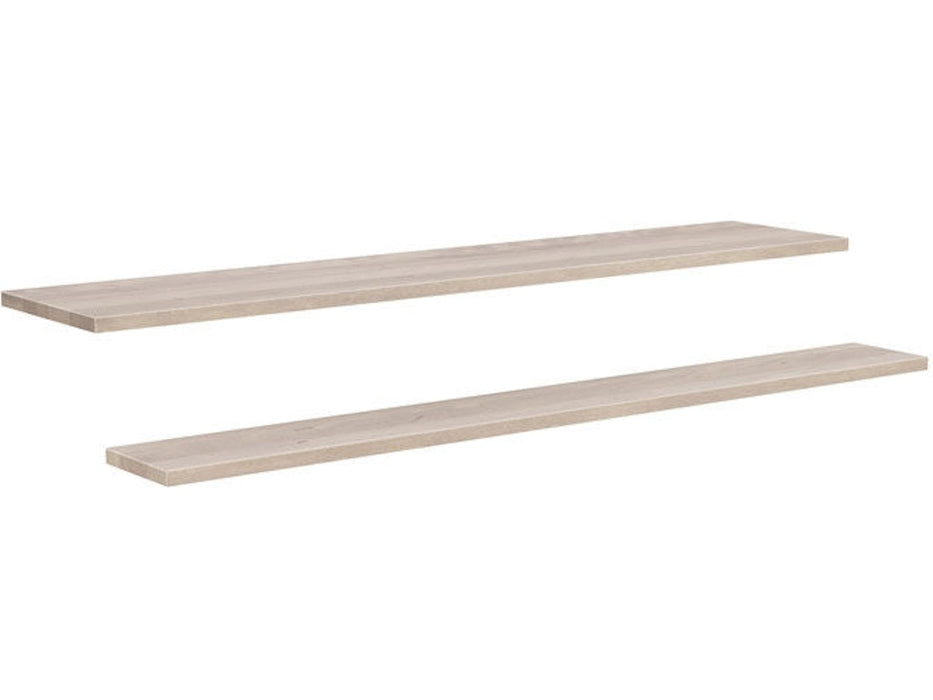 Amisco Solid Wood Top and Shelf Birch for Living Room Island Base - Long Version 90497