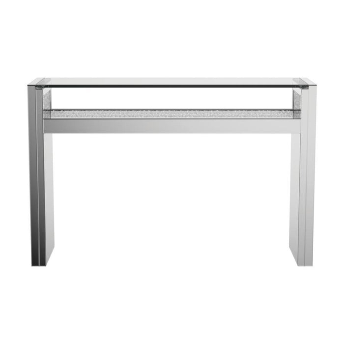 Edna - 1-Shelf Console Table - Silver