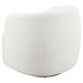 CoasterElevations Hudson faux sheepskin upholstered swivel chair in natural color, featuring plush cushioning and modern design.