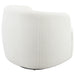 CoasterElevations Hudson faux sheepskin upholstered swivel chair in natural color, modern furniture with plush, cozy seating.
