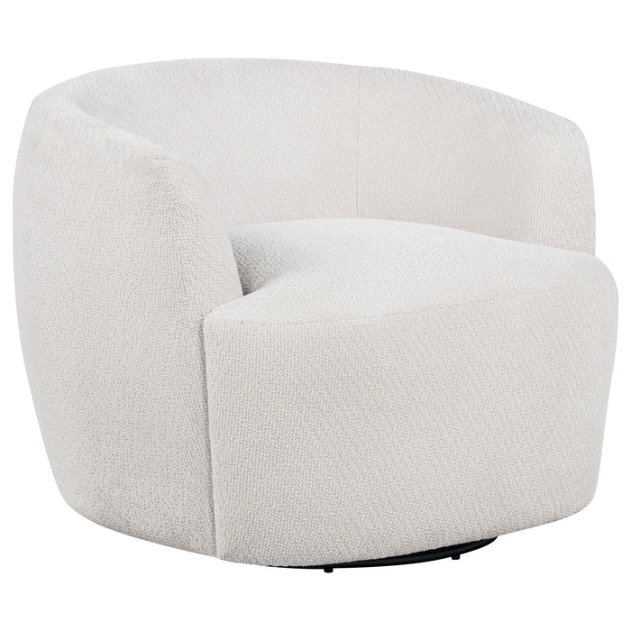 Hudson Fabric Swivel Accent Chair Sand