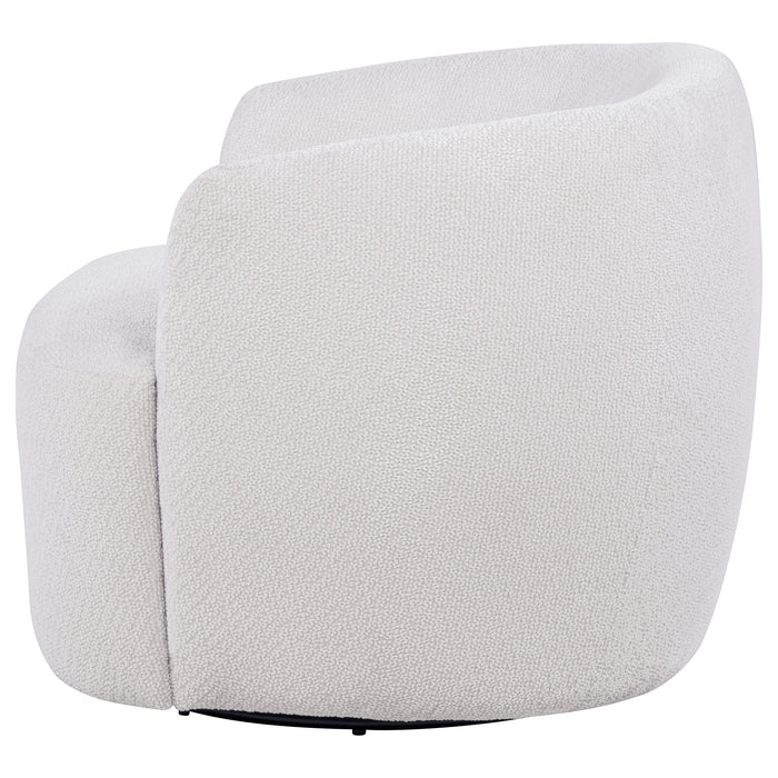 Hudson Fabric Swivel Accent Chair Sand