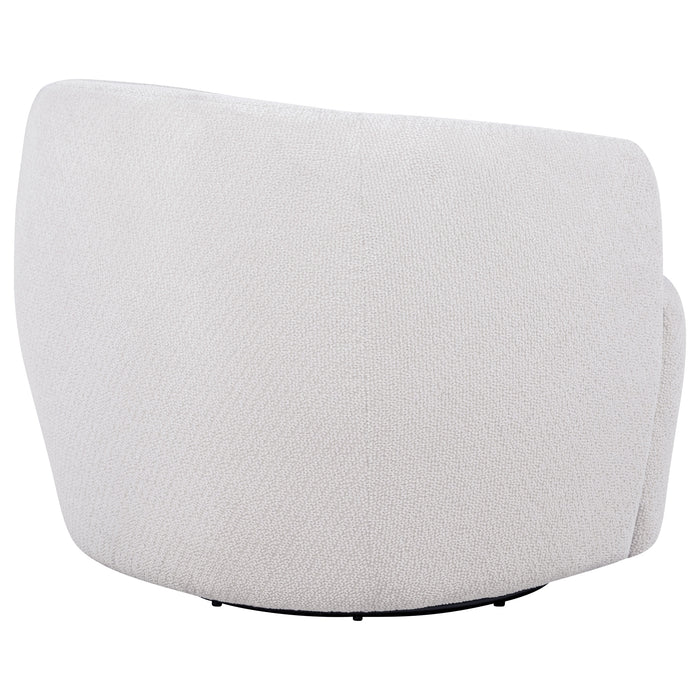 Hudson Fabric Swivel Accent Chair Sand