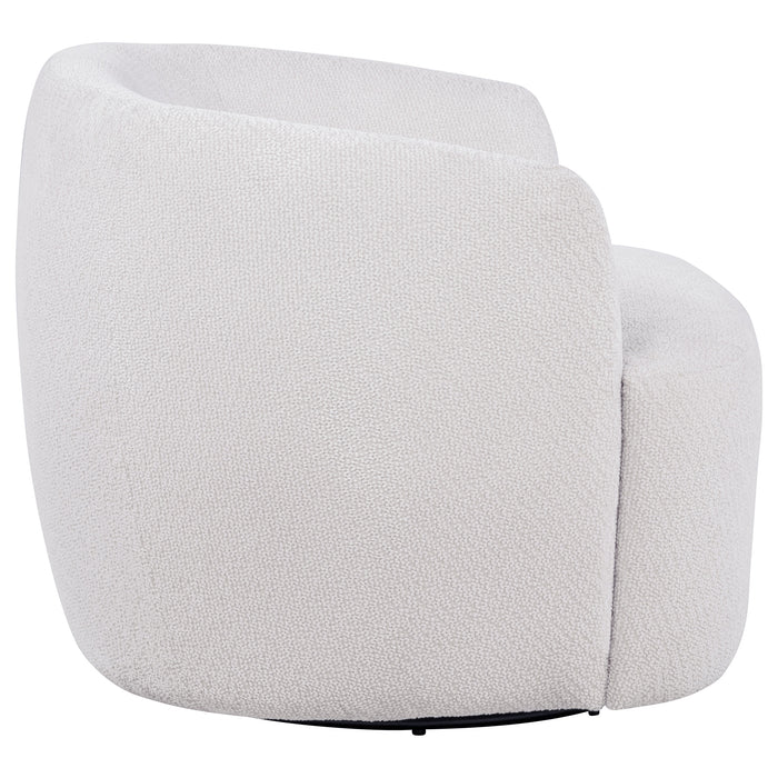 Hudson Fabric Swivel Accent Chair Sand
