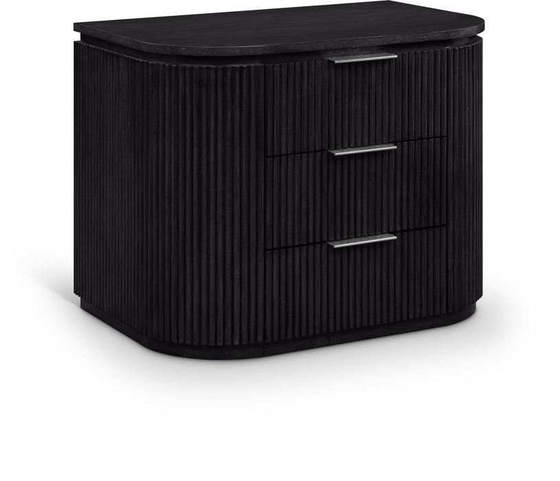 Astrid - Solid Wood And Oak Veneer Nightstand