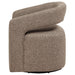 CoasterEveryday Westhill Boucle Upholstered Swivel Accent Chair in Rocky Road with plush fabric and modern design.