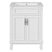 Giga bathroom vanity with top sink and cabinet featuring two soft-closing doors, modern bathroom storage and countertop.