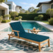 Giga 2-piece outdoor chaise lounge cushion set with back and seat cushions for patio furniture.
