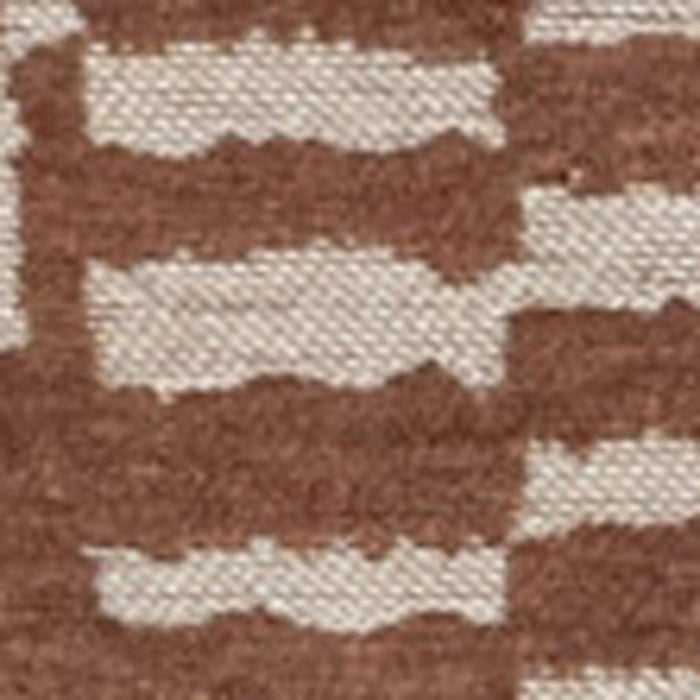 5' Geometric Washable Round Rug With UV Protection (610099) - Brown / Beige