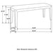 CoasterEssence Lamont black fabric upholstered accent bench with natural wood legs