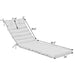 Giga 2-piece outdoor chaise lounge chair cushions set with back and seat cushions, in a plush, weather-resistant fabric.