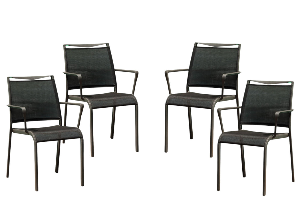 Dining Arm Chairs (Set of 4) - Gray