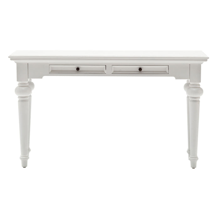 Console Table With Storage - White