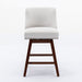 Set of two Giga counter height swivel barstools with upholstered fabric seats and 26-inch height for bar or kitchen counter use.