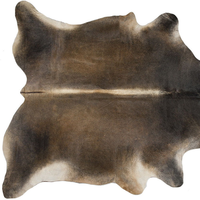 5' x 7' Cowhide Hand Knotted Area Rug - Dark Brown